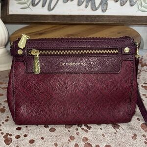 Liz Claiborne Burgundy Wristlet